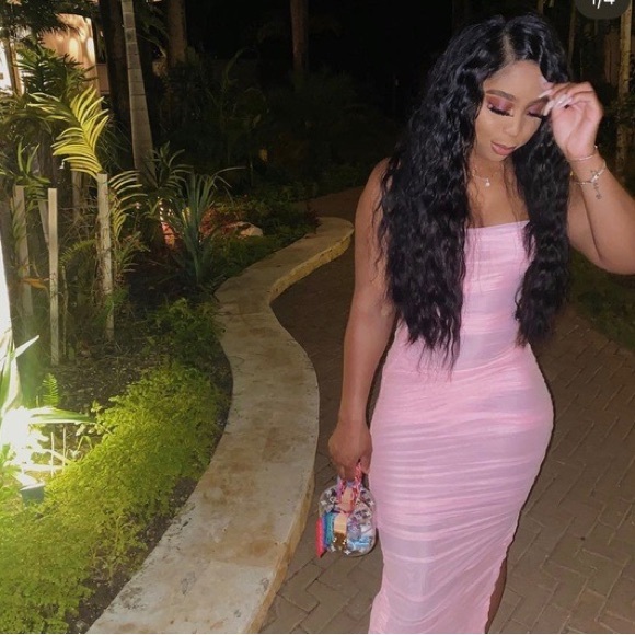 HOUSE OF CB 'Sofia' Fairy Pink Mesh Maxi Dress - Picture 12 of 14